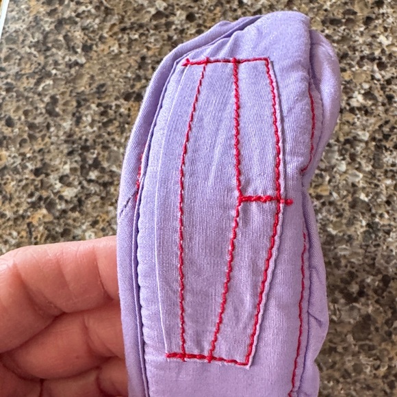 American Girl Doll Dog 2009 Coconut Sweet Dreams Purple & Teals Pet Bed - Picture 4 of 7